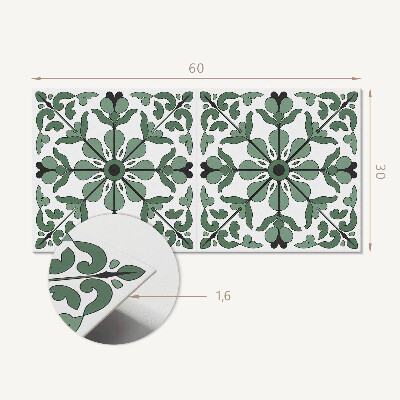 Pvc wall panel Plant pattern with symmetry