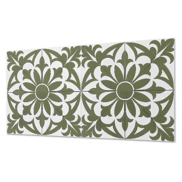 Square tv wall panel Floral pattern with leaves