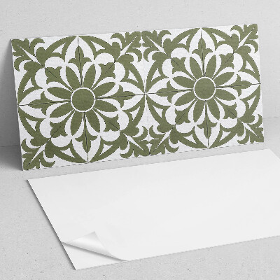 Square tv wall panel Floral pattern with leaves