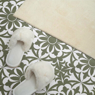Square tv wall panel Floral pattern with leaves