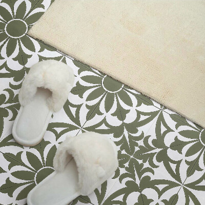Square tv wall panel Floral pattern with leaves