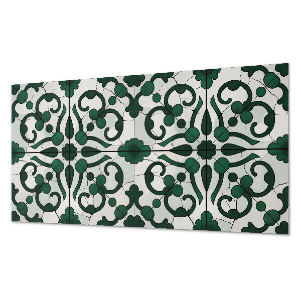 Square wall panel Plant pattern with ornaments