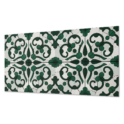 Square wall panel Plant pattern with ornaments