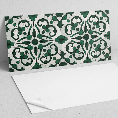Square wall panel Plant pattern with ornaments
