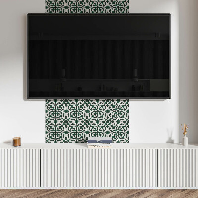Square wall panel Plant pattern with ornaments