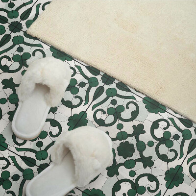 Square wall panel Plant pattern with ornaments