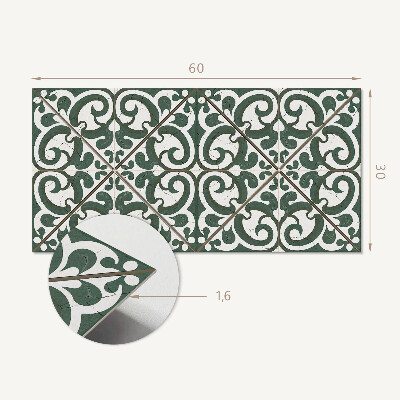 Pvc wall panel Pattern with plant motifs