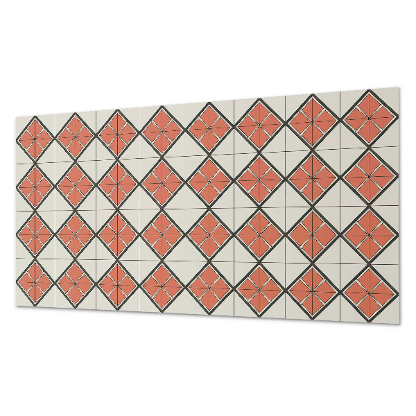 Square tv wall panel Geometric diamond pattern