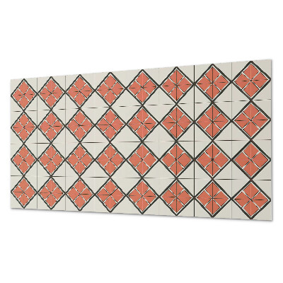Square tv wall panel Geometric diamond pattern
