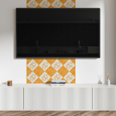 Square wall panel Geometric diamond pattern