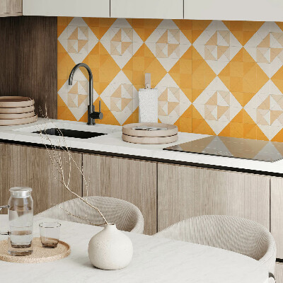 Square wall panel Geometric diamond pattern