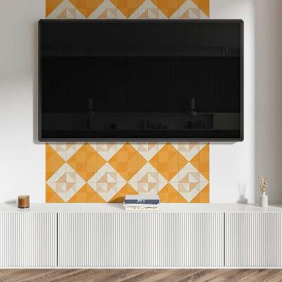 Square wall panel Geometric diamond pattern