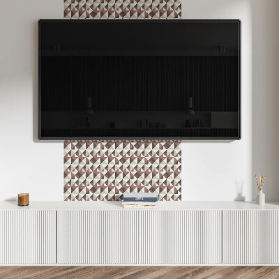 Square wall panel Geometric pattern with triangles