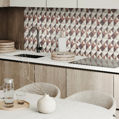 Square wall panel Geometric pattern with triangles