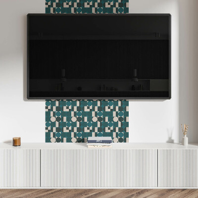 Square tv wall panel Geometry of shapes and forms