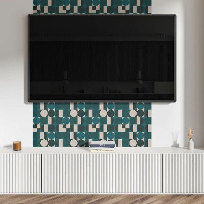 Square tv wall panel Geometry of shapes and forms