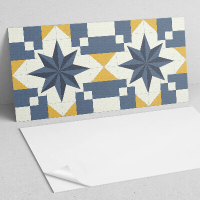 Square wall panel Geometric star pattern
