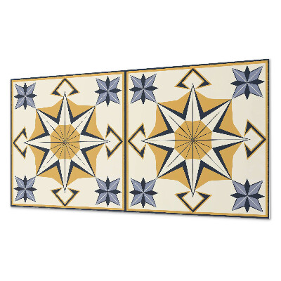 Square tv wall panel Compass pattern with stars