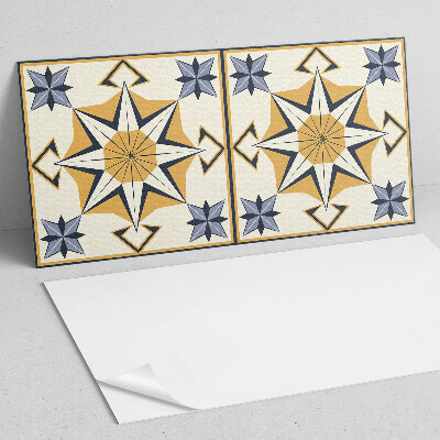 Square tv wall panel Compass pattern with stars