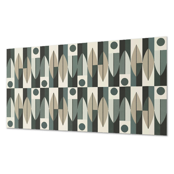 Square wall panel Abstract geometric pattern