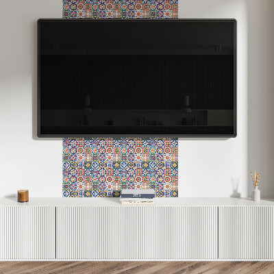 Square tv wall panel Mosaic patterns in squares