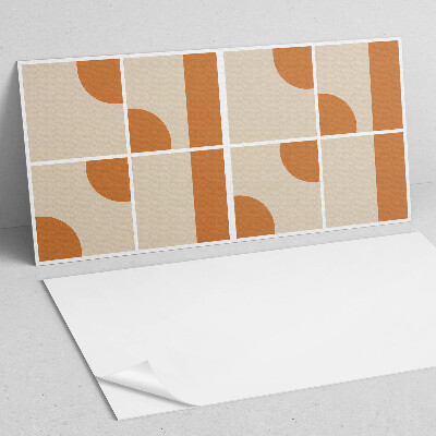 Square wall panel Abstract geometric shapes