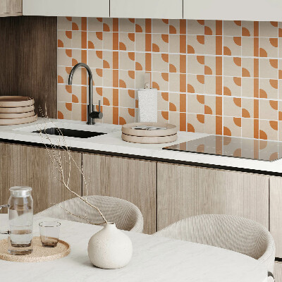 Square wall panel Abstract geometric shapes