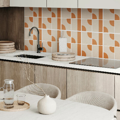 Square wall panel Abstract geometric shapes