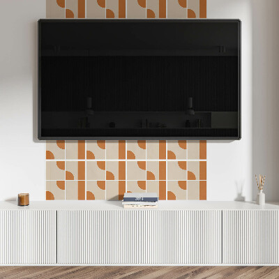Square wall panel Abstract geometric shapes