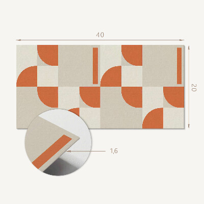 Pvc wall panel Abstract arrangement of shapes