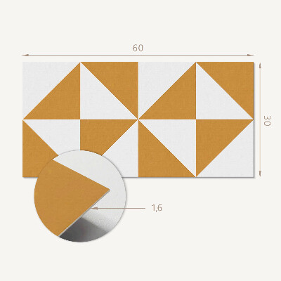 Square wall panel Geometric triangles in squares