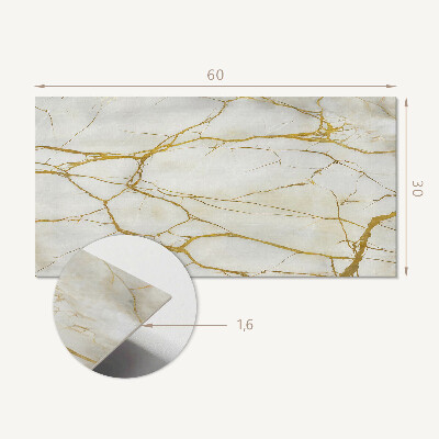 Square wall panel Elegant marble with veins