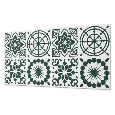 Square wall panel Floral and geometric patterns