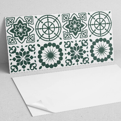 Square wall panel Floral and geometric patterns