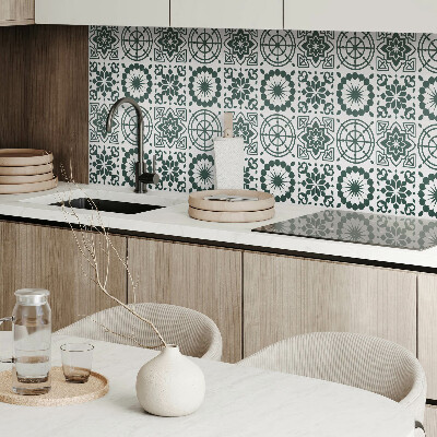 Square wall panel Floral and geometric patterns