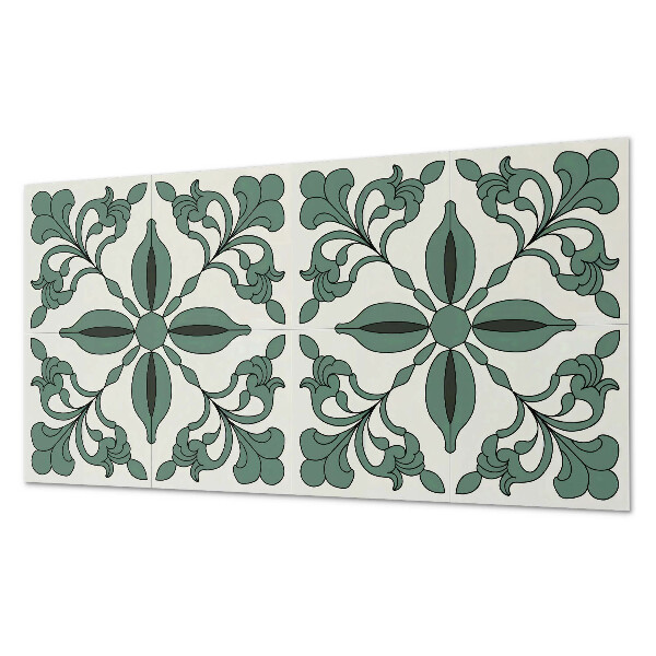 Square tv wall panel Elegant plant pattern