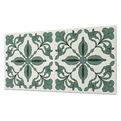 Square tv wall panel Elegant plant pattern
