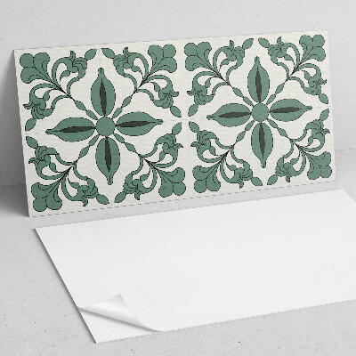 Square tv wall panel Elegant plant pattern