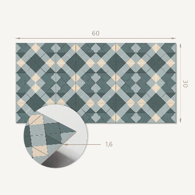 Pvc wall panel Geometric diamond pattern