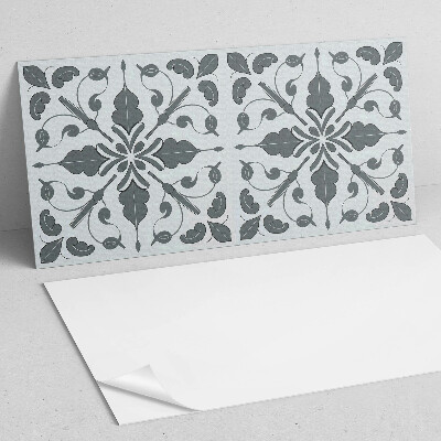 Square tv wall panel Plant motif in symmetry