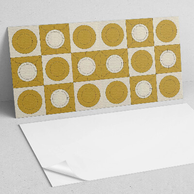 Square wall panel Geometric pattern with circles