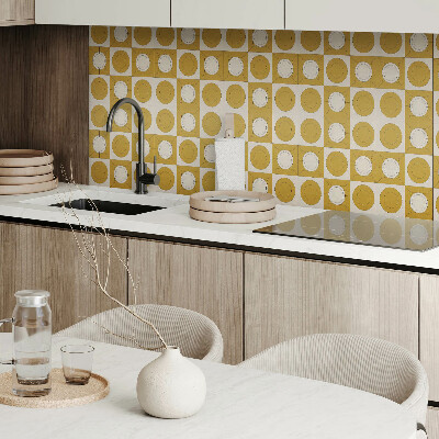 Square wall panel Geometric pattern with circles