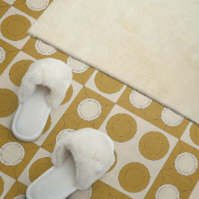 Square wall panel Geometric pattern with circles