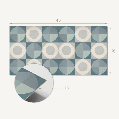 Pvc wall panel Geometry of circles and shapes