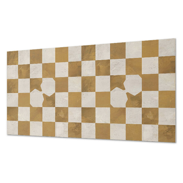 Square tv wall panel Abstract checkerboard pattern