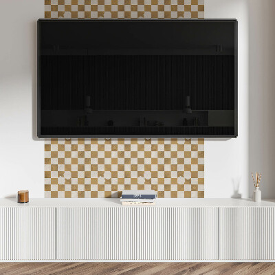Square tv wall panel Abstract checkerboard pattern