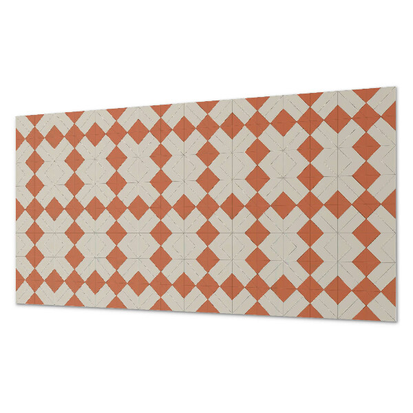 Square wall panel Diamond pattern in a grid