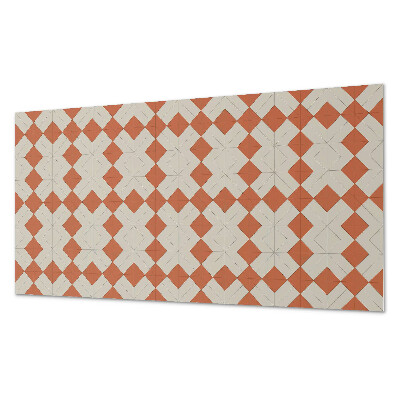 Square wall panel Diamond pattern in a grid