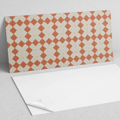 Square wall panel Diamond pattern in a grid
