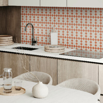 Square wall panel Diamond pattern in a grid